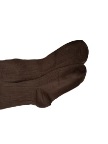 Mallas Estampadas De Malla Marrón Chocolate Para Mujer Para Otoño, Invierno Y Principios De Primavera - Marrón Chocolate - Ver 6