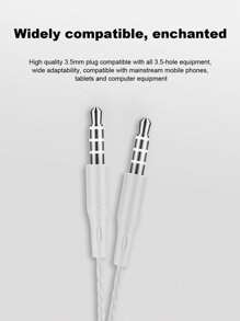 3.5mm Crystal Line Wired In-Ear Earphones, High-Definition Sound Quality, Anti-Design, Comfortable To Wear, Compatible With Smartphones, Computers, MP3 Players, Classic And Fashionable Appearance