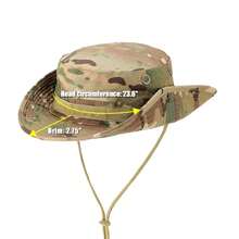 Tactical Camo Bucket Hat For Men Women Outdoor UV Protection Sun Hat Wide Brim Boonie Hat Foldable Fishing Hat - cp迷彩 - 查看 3
