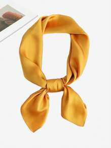 1入組男士方框邊純色頭巾三角頭巾,適用於旅行和日常穿著 - 彩色 - 查看 10