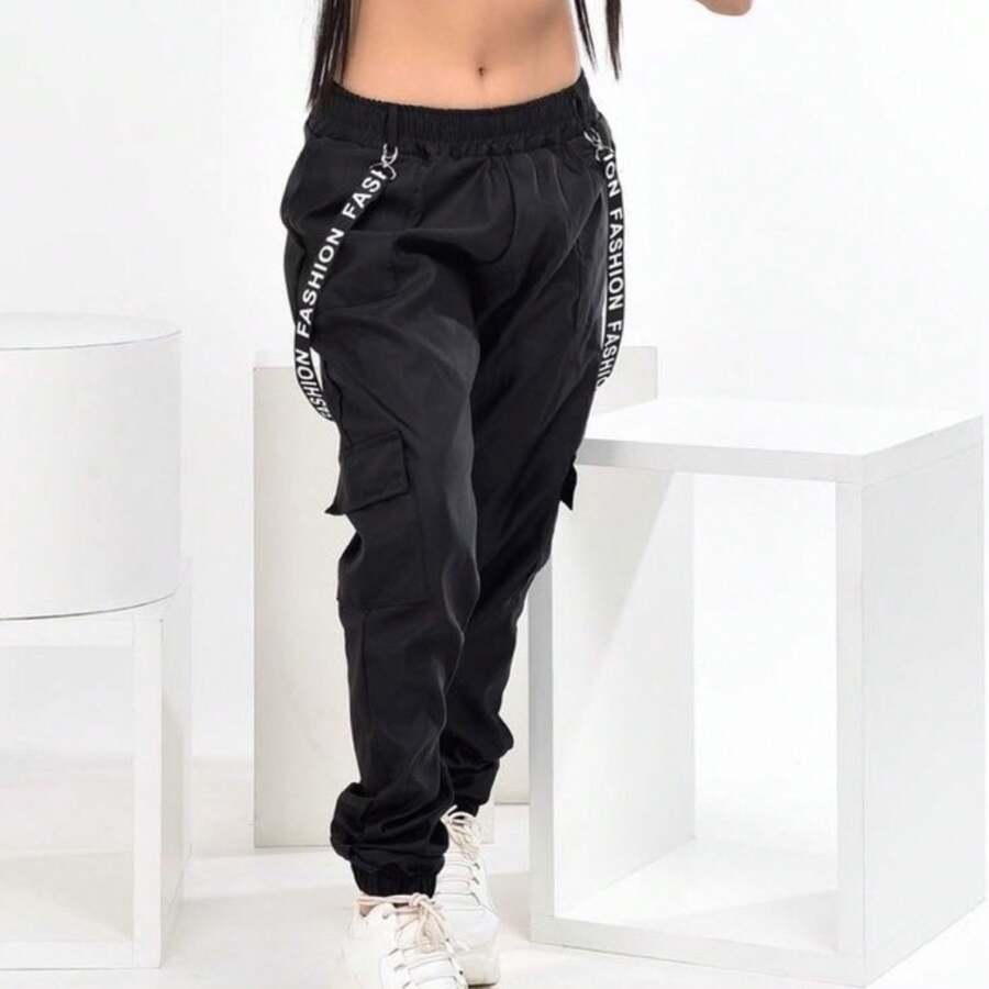 Women Pants - 黑色 - 查看 1