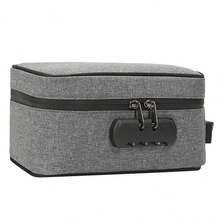 Smell Proof Bag With Combination Travel Bag Lock Odor Proof Stash Case Container - Grey - View 7
