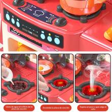 Juego de 73 piezas de juguetes de cocina para niños de 95cm