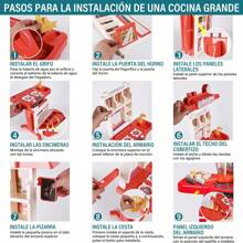 Juego de 73 piezas de juguetes de cocina para niños de 95cm