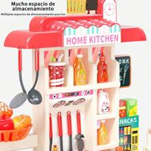 Juego de 73 piezas de juguetes de cocina para niños de 95cm
