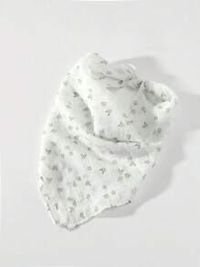 1件碎花褶皱发带，沙滩/度假发饰头巾发带吸汗带，适合上学、大学、秋冬季节佩戴，女士度假装扮优雅围巾，柔软头巾