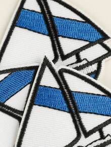 3入組海洋風刺繡貼片&徽章,適用於diy衣服、褲子、帽子、包包、鞋子、手機殼裝飾品和服飾配件,可熨燙製作 - 彩色 - 查看 3