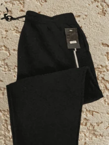 Men Pants - Black and White - View 2