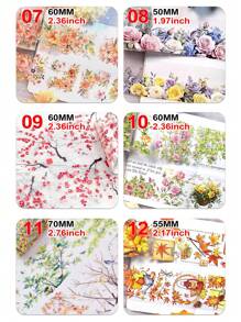 2m/roll Hoa Thú cưng Retro Cô gái Băng washi Làm sổ lưu niệm Hình dán Nhật ký Người dự định Mỹ học Cắt dán Chất liệu - nhiều màu - Xem 3