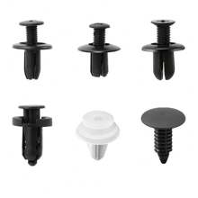 60 pièces Clips de retenue pour voiture, kit de fixations en plastique à pression de 6 tailles pour les camions et les motos. Comprend des clips pour pare-chocs, carrosserie, porte, garniture de panneau
