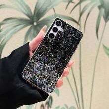 1個銀河閃粉手機殼,適用於iphone,三星,oppo,華為等品牌 - 白色 - 查看 13