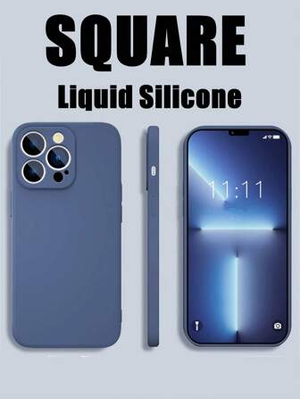 Luxury Liquid Silicone Soft Phone Case Compatible Wtih IPhone 15 Pro 14 Plus 13 12 11 Mini X XR XS Max Galaxy S24 Ultra S23 FE S22 S21 S20 S10 Plus A15 A35 A55 A54 A53 A73 A33 A32 A22 A14 A23 A72 A42 A12 A13 A70 A15 Shockproof Back Cover