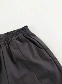 MARC&JANIE Pantalon à la forme de carotte décontracté et ample pour garçon jeune, printemps