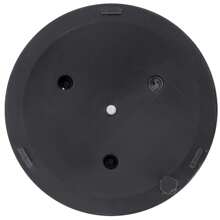 Outsunny Pied de parasol base de lestage parasol rond ciment HDPE motif rosace Ø 49 cm poids net 15 Kg noir - Noir - Voir 9