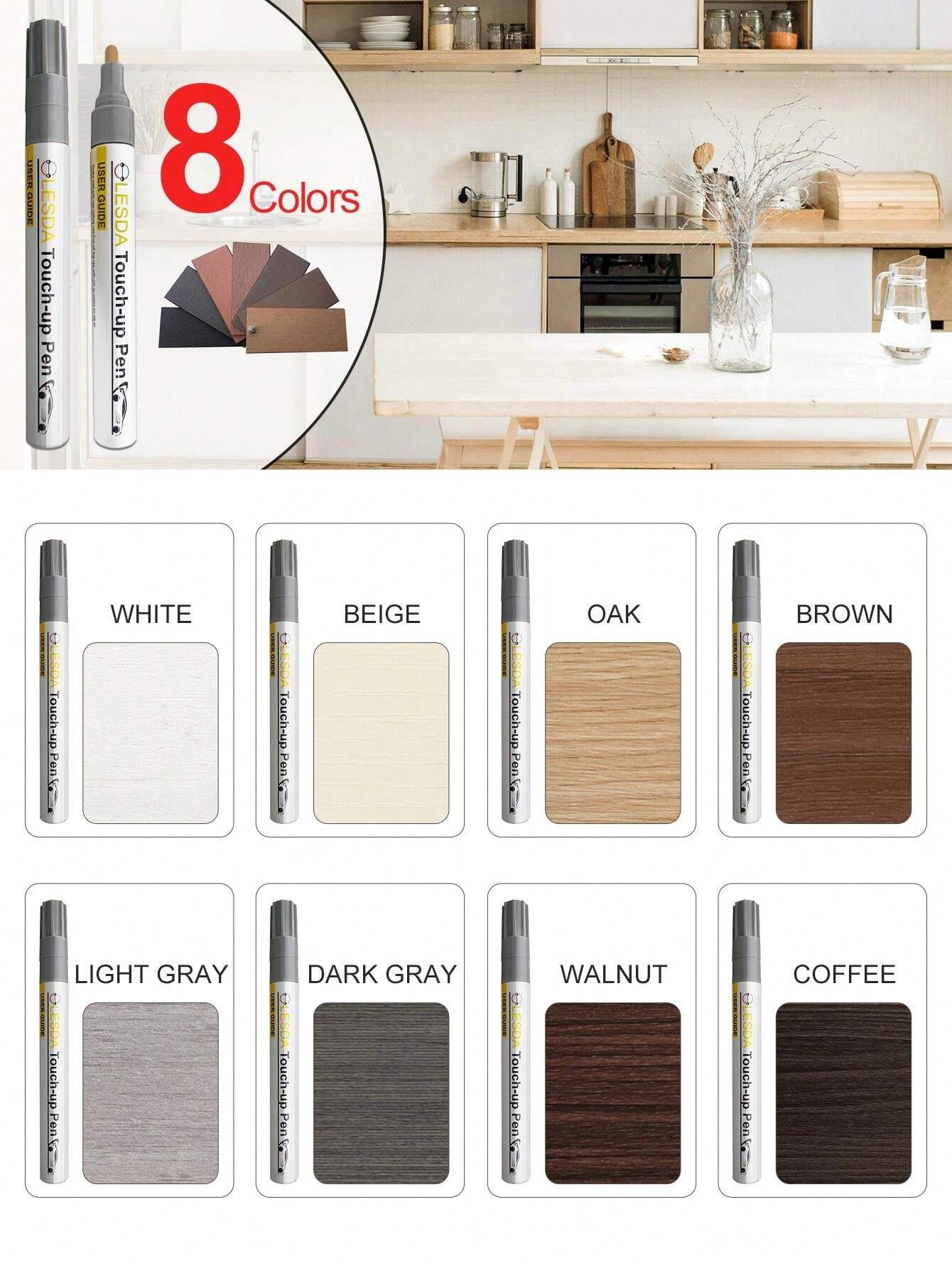 LSD014 TouchUp Paint Markers For Automotive Interior Wood Products