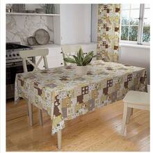 Tablecloth For 8 Places 2.50x1.40 Printed Oxford Fabric For Kitchen KITCHEN TABLECLOTH - 摩卡棕 - 查看 2