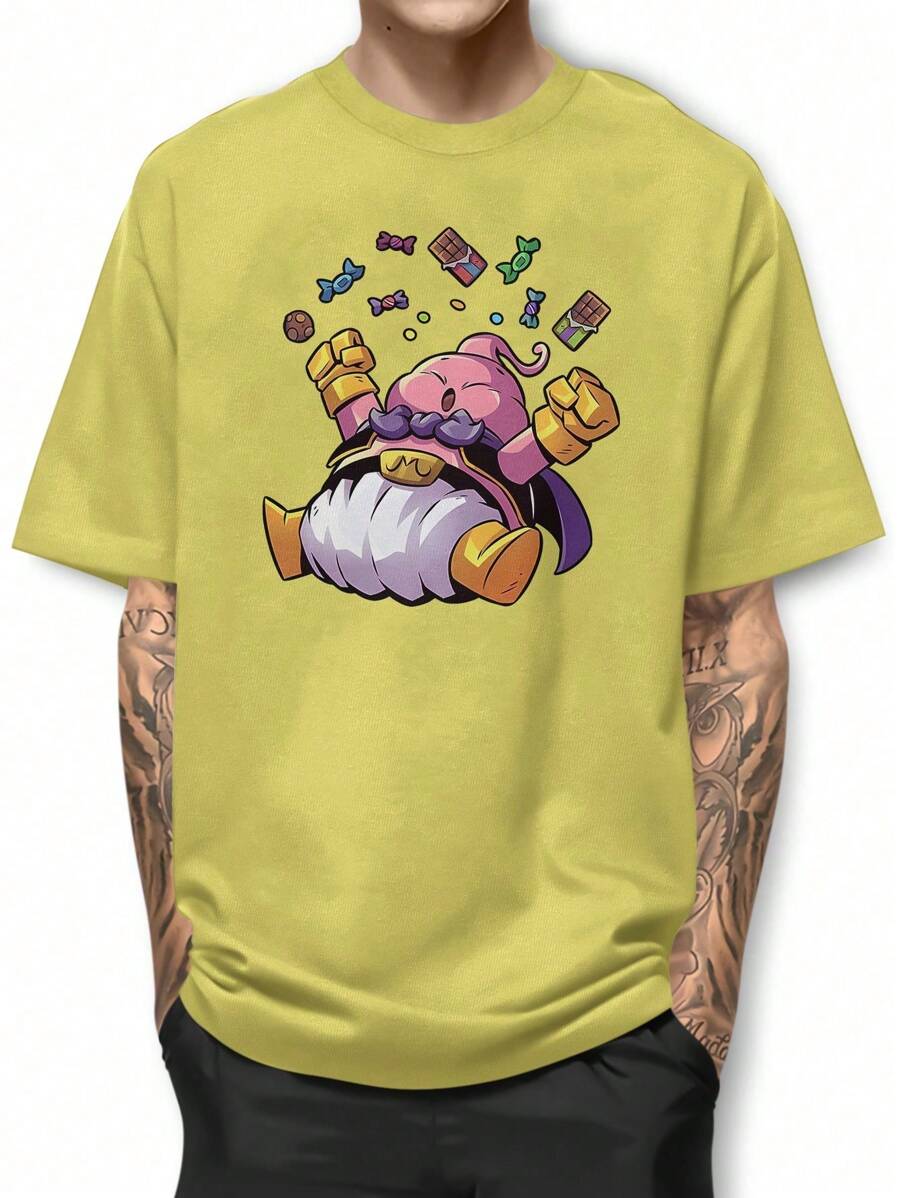 Men T-Shirts - 黃色 - 查看 1