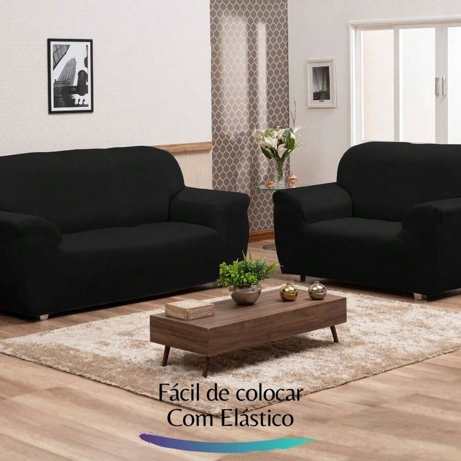 Charm Of Detail Sofa Covers - Negro - Ver 1