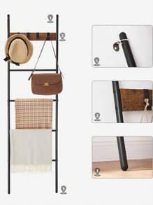 VASAGLE Towel Racks - Brown - View 4