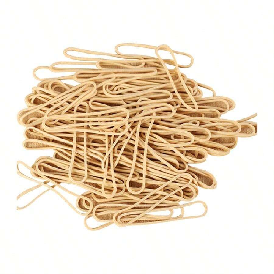 100pcs/Pack Yellow Rubber Bands, High-Temperature Resistant Rubber Bands For Laboratory Use, Multi-Purpose Rubber Rings, Elastic Rubber Bands, Sterilized Cowhide Rubber Rings, Used For Tie-Dye, Office Supplies, Daily Life Packaging Back To School