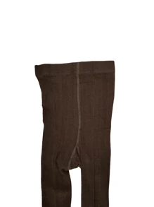 Mallas Estampadas De Malla Marrón Chocolate Para Mujer Para Otoño, Invierno Y Principios De Primavera - Marrón Chocolate - Ver 4