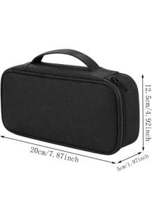 1 Miếng Mới Du lịch Hộp đựng Cái túi Cable Lưu trữ Tổ chức Cord Hộp đựng Đối với Bàn Túi đựng Mang Loại vỏ Có thể mang đi Không thấm nước Túi Lưu trữ  Đối với Cable Cord - màu đen - Xem 5