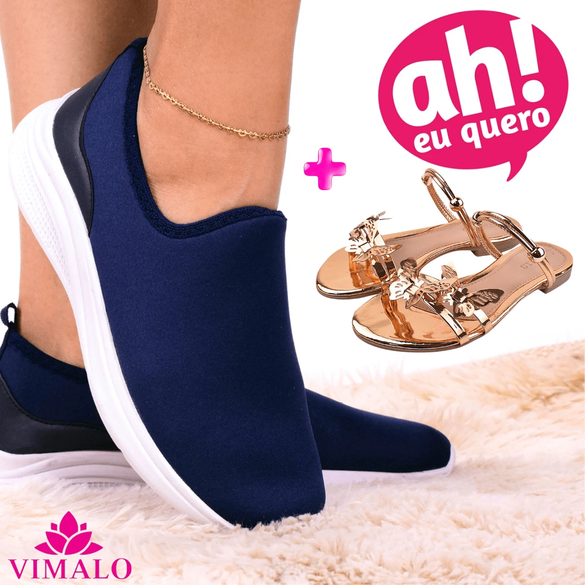 Women Casual Shoes - Đồng - Xem 1