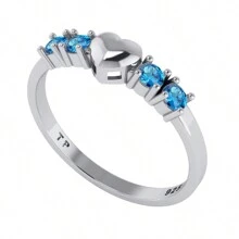 Fine Single Ring - Màu xanh nhạt - Xem 3