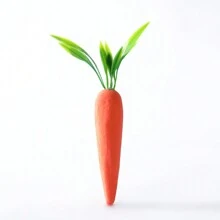 4入組復活節胡蘿蔔 Diy 發泡工藝迷你胡蘿蔔飾品,復活節派對家飾 - 紅色 - 查看 4