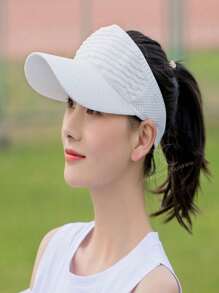 男款棒球帽，夏日日常及送禮佳品，休閒風格 - 白色 - 查看 1