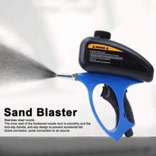 1Pc Adjustable Sandblasting Gun 90psi Portable Sand Blaster Sand Blasting Machine Gravity Small Handheld Pneumatic Blasting Gun - one-size - View 1