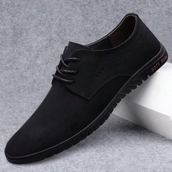 Nouvelles Chaussures Pour Hommes Printemps 2024 Respirantes, Tendance, Coréennes, Souples Et Confortables, À Lacets, Pour Homme D'affaires Occasionnels