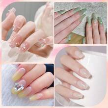 Xeijayi 6入組15ml凝膠指甲油套裝,流行色凝膠指甲油套裝,可以浸泡的uv/led凝膠指甲油,適用於家居沙龍美甲聖誕節diy