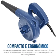 Soprador Aspirador Elétrico De Mão 600W - Entrada do Brasil (127V) - Visão 5