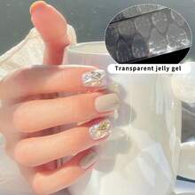 釘片美甲貼,長五角星彩色鑽石釘片,多巴胺釘片,成品假指甲 - 黃色 - 查看 8