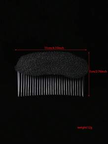 Street 1 件装黑色发梳插入式蓬松蓬松工具梳子适用于头发侧梳、学校用品