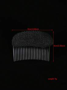 Street 1 件装黑色发梳插入式蓬松蓬松工具梳子适用于头发侧梳、学校用品