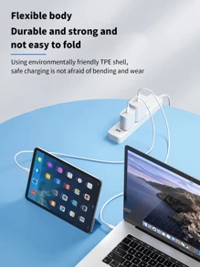 KOOLIFE 2pcs/Set Fast Charging Data Cable/Braided Cable 3A C-C Data Cable Compatible With 20W/27W/30W Fast Charging Adapter, Compatible With Apple/Android Smartphones Including 15/OPPO///, And Compatible With Tablets/IPad/IPad Pro/Mini/Air With USB-C Port