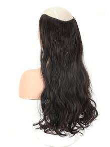 4 Stücke schokoladenbraune lockige Clip-In Haarverlängerungen, wellige synthetische Haarverlängerungen, in verschiedenen Größen erhältlich, für Frauen und Mädchen - Schokoladenbraun - View 10