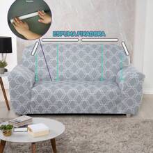 Charm Of Detail Sofa Covers - Địa lý màu xám - Xem 3