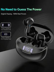 Tagry Écouteurs sans fil I17, écouteurs intra-auriculaires sans fil à réduction de bruit CVC hi-fi stéréo avec son immersif, 35 heures d'autonomie, casque Bluetooth pour iOS/Android/salle de sport/sport/voyage/cadeau
