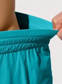 G Gradual G Boyfriend-Stil Herren Badeshorts schnelltrocknend mit Reißverschlusstaschen Strandshorts Badeanzüge für Boyfriend-Stil Herren - ohne Netzeinsatz Kordelzug Shorts Sommer Shorts - Kadettenblau - Übersicht 6