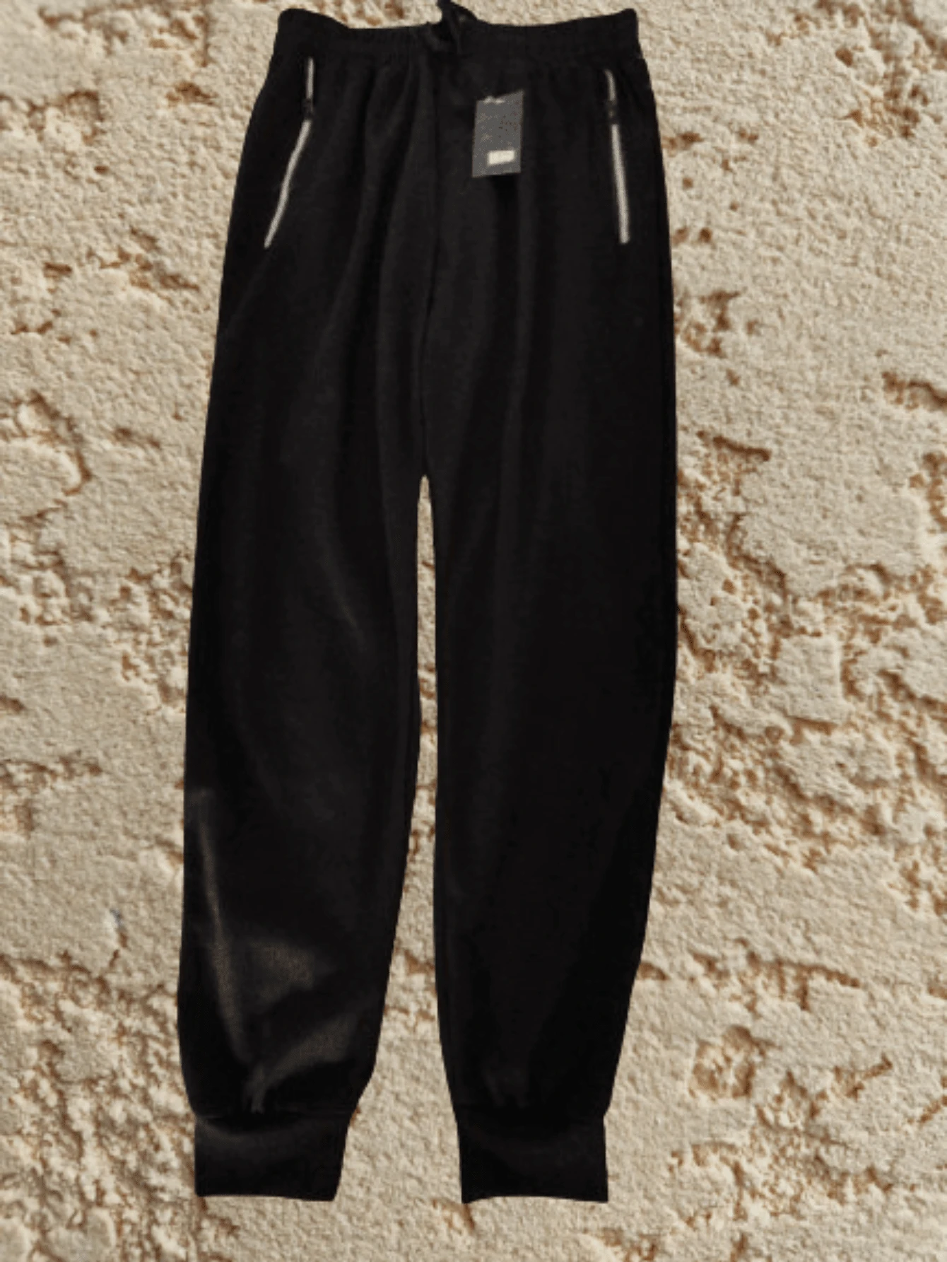 Men Pants - Black and White - View 1