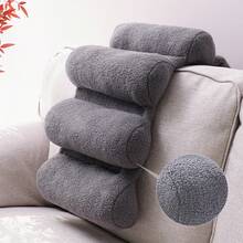 TEXSTEAD 1 Almohada De Soporte Lumbar Para Silla De Oficina, Silla De Computadora/escritorio/sofá, Almohada De Soporte Para La Espalda Ajustable, Cubierta De Malla Transpirable - Gris - Ver 3