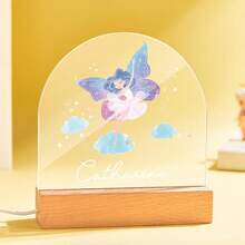 1個定制的夜燈男朋友生日禮物,卧室的裝飾與姓氏禮物裝飾房間生日禮物床頭燈3d房間裝飾夜燈桌燈夜燈禮物定制禮物為她他生日紀念日,給女友男友的禮物 - 公主 - 查看 3