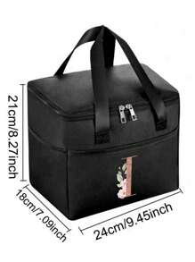 1 Túi Giữ Nhiệt Túi Đựng Hộp Cơm Trưa Dung Tích Lớn Học Sinh Túi Cách Nhiệt Bữa Ăn, Túi Ăn Trưa In Chữ Hoạt Hình Kỳ Lân, Túi Xách Cách Nhiệt Du Lịch Dã Ngoại, Túi Đựng Đồ Ăn Trưa Giữ Nhiệt Cho Văn Phòng, Túi Ăn Trưa Bằng Lá Nhôm Dày Chống Nước Di Động, Túi Đựng Hộp Ăn Trưa Cách Nhiệt Di Động, Cần Thiết Cho Túi đựng đồ ăn trưa đi học dành cho nam và nữ, Túi xách, Hộp cơm trưa, Túi đá, Túi xách đựng thực phẩm dã ngoại, Hộp đựng đồ ăn trưa in chữ, Túi đựng đồ ăn trưa di động nhẹ bằng vải canvas, Túi xách ăn trưa dã ngoại tại văn phòng trường học, Túi tổ chức trường học ngẫu nhiên có dây kéo Túi đựng đồ cho giáo viên Túi lớp học Túi tổ chức lớp học - màu đen - Xem 6