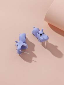 1 đôi Mùa Xuân Mùa hè Hàng mới đến Phim hoạt hình dễ thương Thiết kế Động vật Hoa tai acrylic Đối với phụ nữ , Phong cách đường phố - Nhiều màu - Xem 9