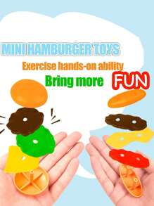 Children's Kitchen Toys Accessories Food Kitchen Toys, Children's Characters Burgers Vegetable Barbecue Skewers Toys Children's Gifts(Some Parts Are Shipped Randomly In Color)