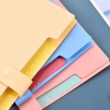 A4 Nhiều lớp Đàn Phong cầm Tài liệu Bìa đựng hồ sơ , Dễ thương Tươi cười Túi hồ sơ , Mới Đơn giản Đàn Phong cầm Thiết kế túi - Màu xanh lam - Xem 4