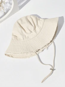 1 件男士夏季新款户外防晒时尚宽边渔夫帽，带磨边和可调节抽绳，适合日常穿着或度假、徒步旅行。男士太阳帽夏季帽子，适合徒步旅行和钓鱼等夏季户外活动 - A - 查看 3